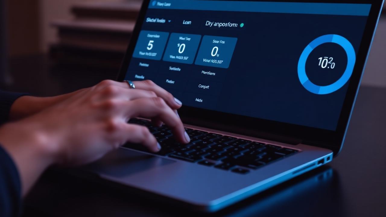 Comparing business loan offers online during the 5-minute AI matching process